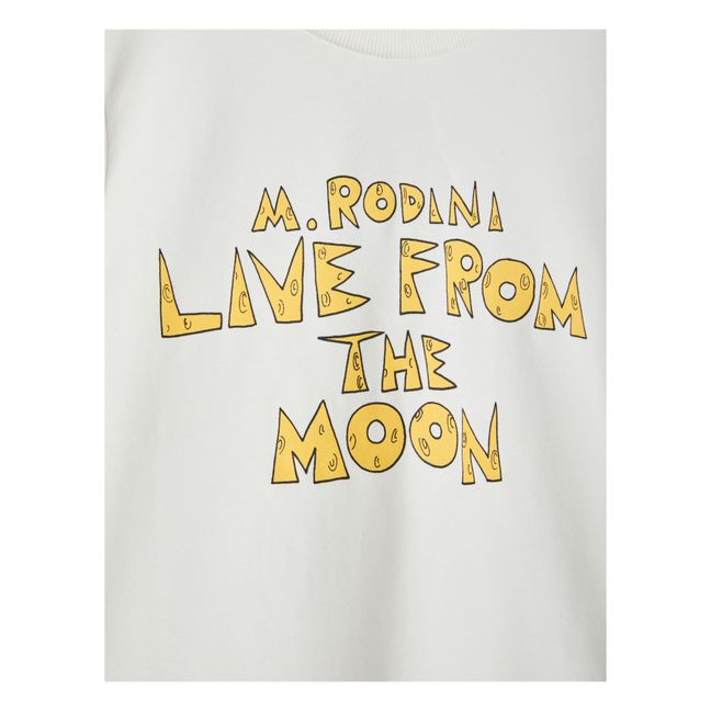 “Live from the Moon” Organic Cotton T-shirt Seidenfarben
