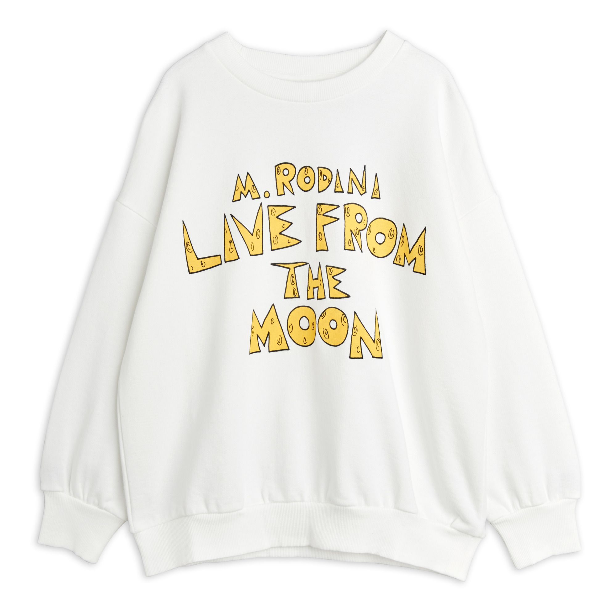 “Live from the Moon” Organic Cotton Sweatshirt Crudo- Imagen del producto n°0
