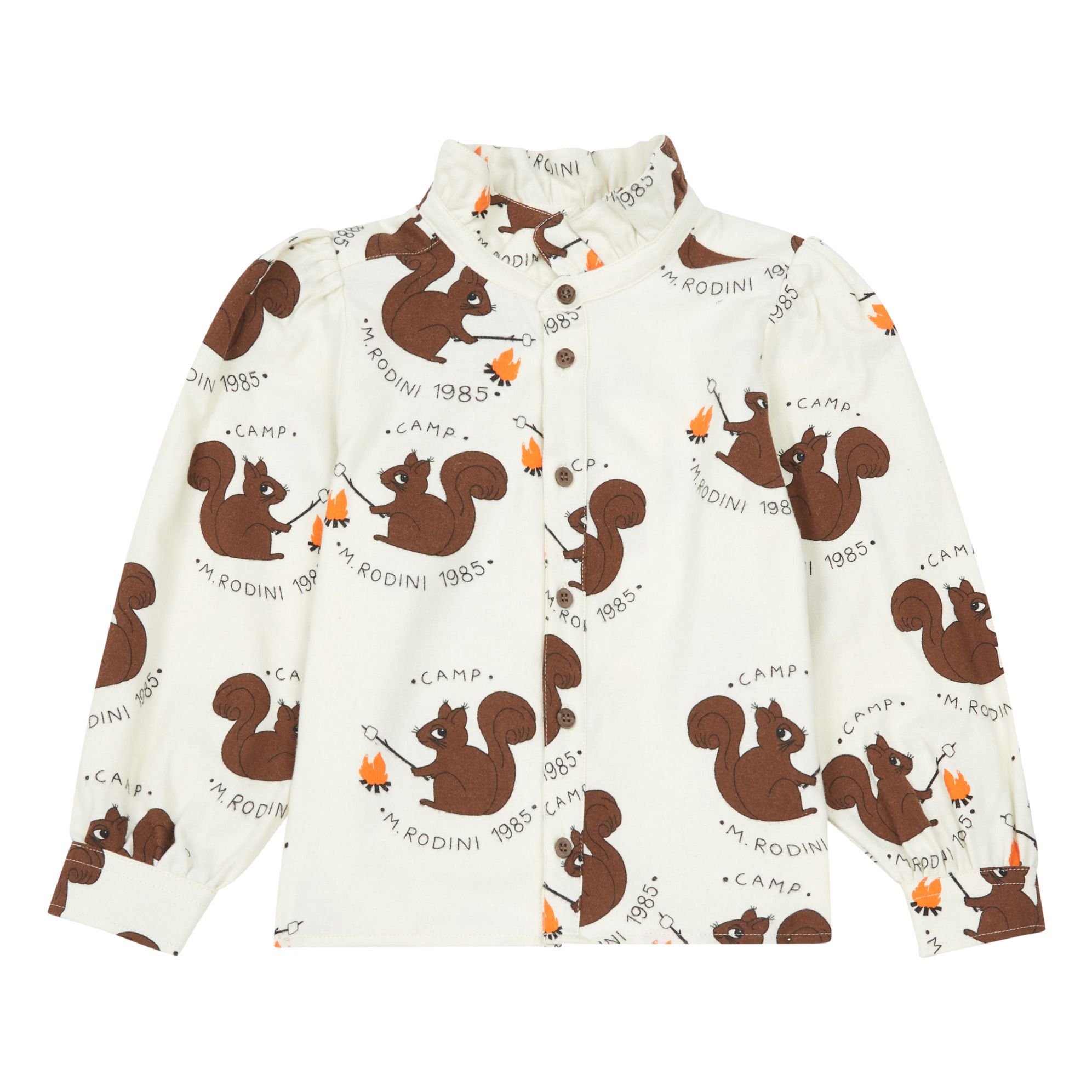 Mini Rodini - Blouse Coton Bio - Fille - Blanc cassé