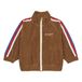 Recycled Polyester and Organic Cotton Terry Cloth Jacket Brown- Miniature produit n°0