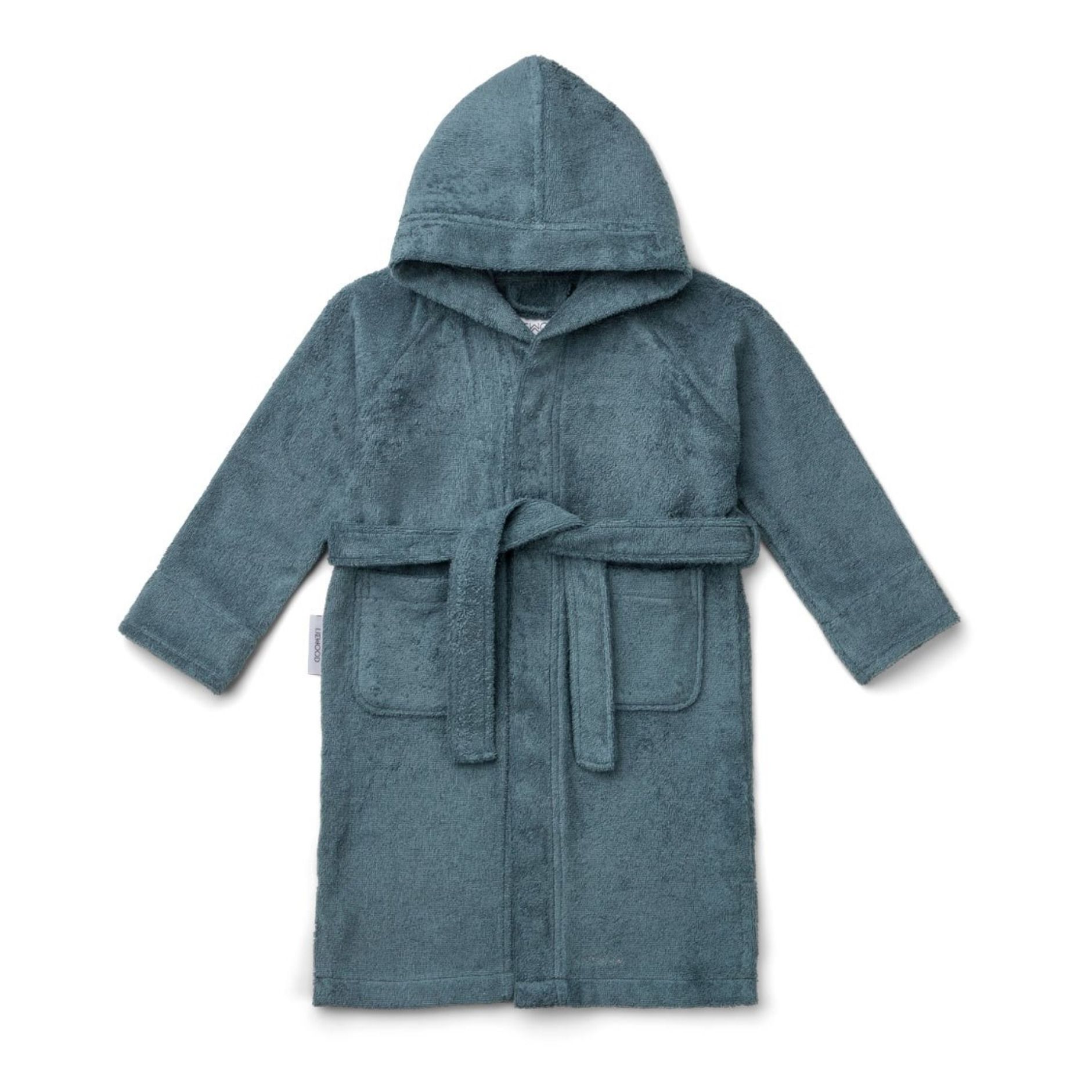 Liewood - Peignoir Lake en éponge de coton bio - Bleu
