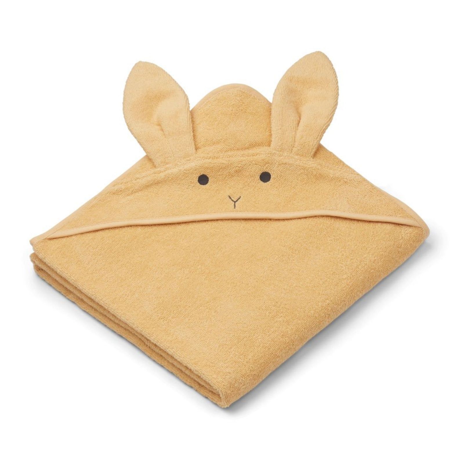 Liewood - Cape de bain Augusta en éponge de coton bio Lapin - Jaune pâle