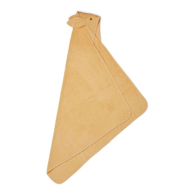 Capa de baño Augusta tejido de rizo de algodón orgánico Conejito | Amarillo palo