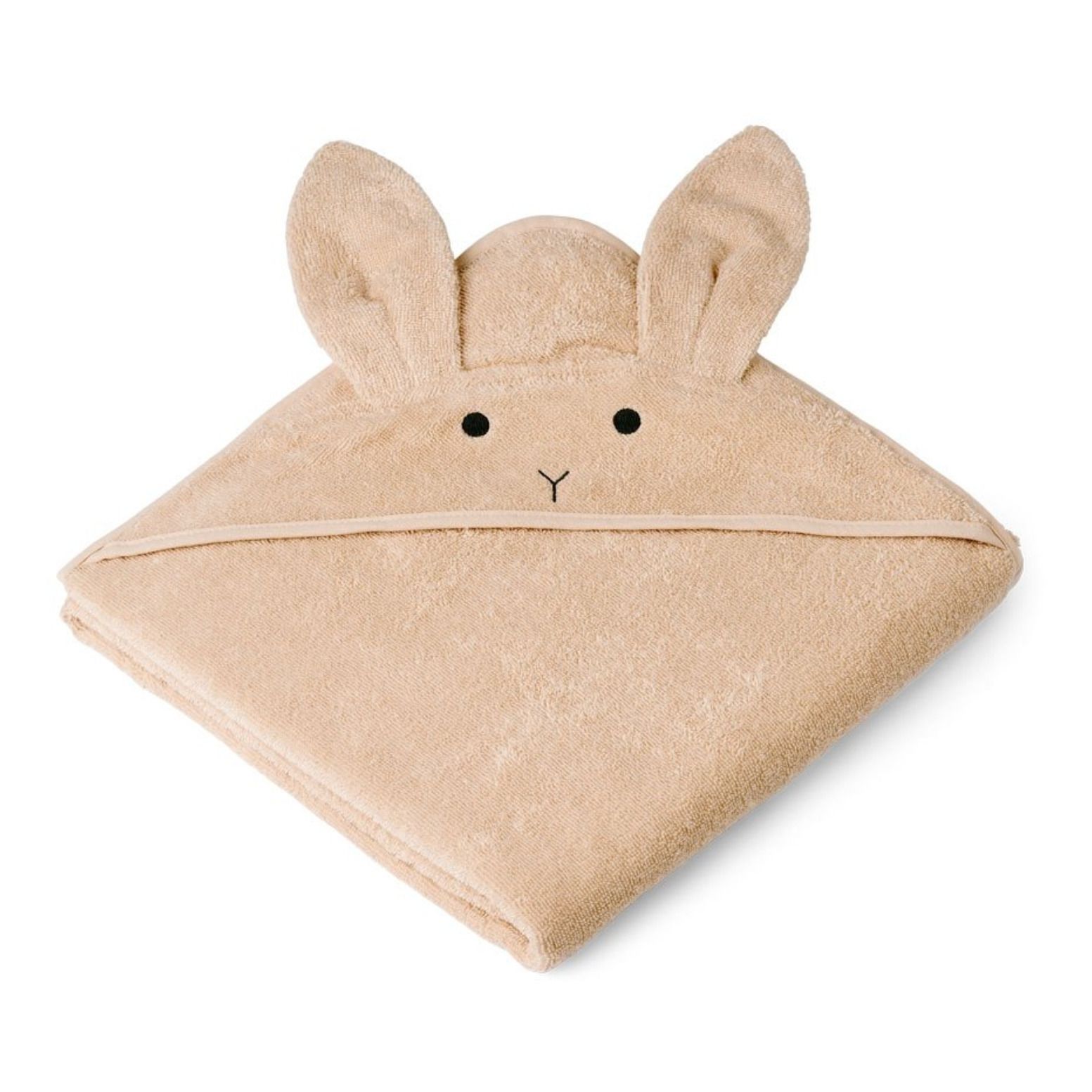 Liewood - Cape de bain Augusta en éponge de coton bio Lapin - Nude