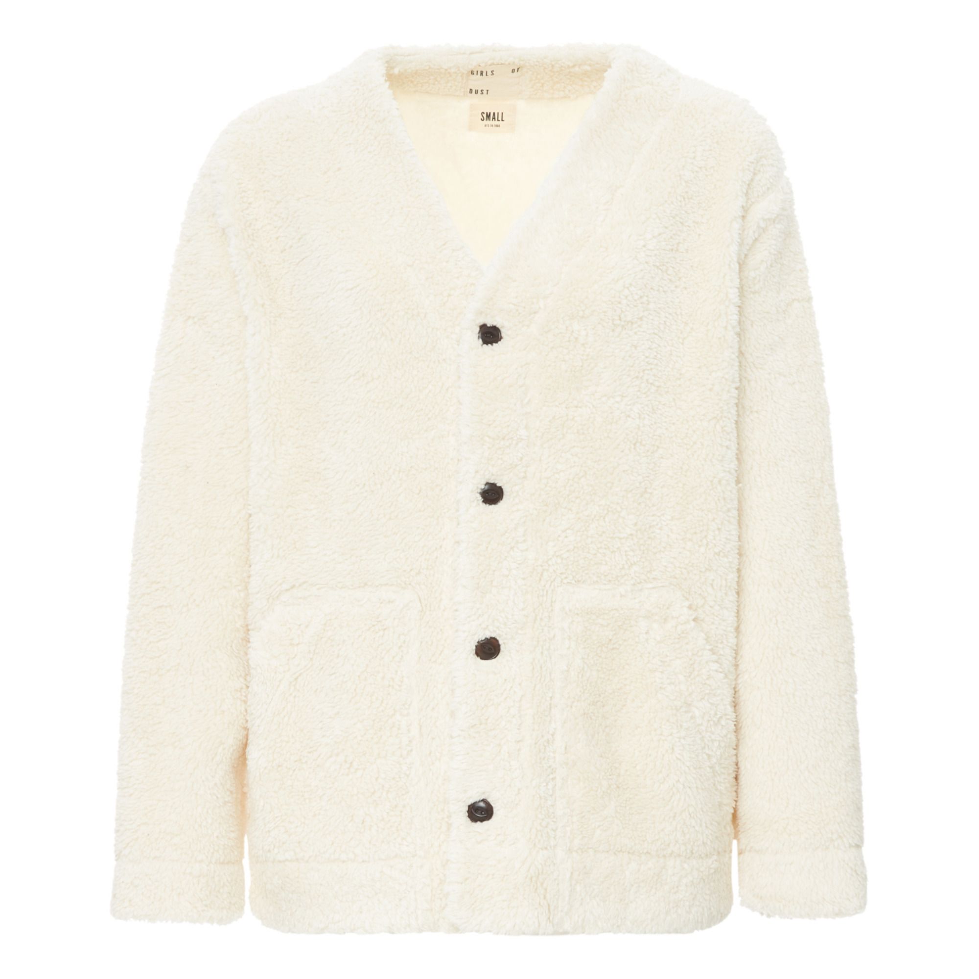 Girls of Dust - Cardigan Façon Fourrure - Femme - Ecru