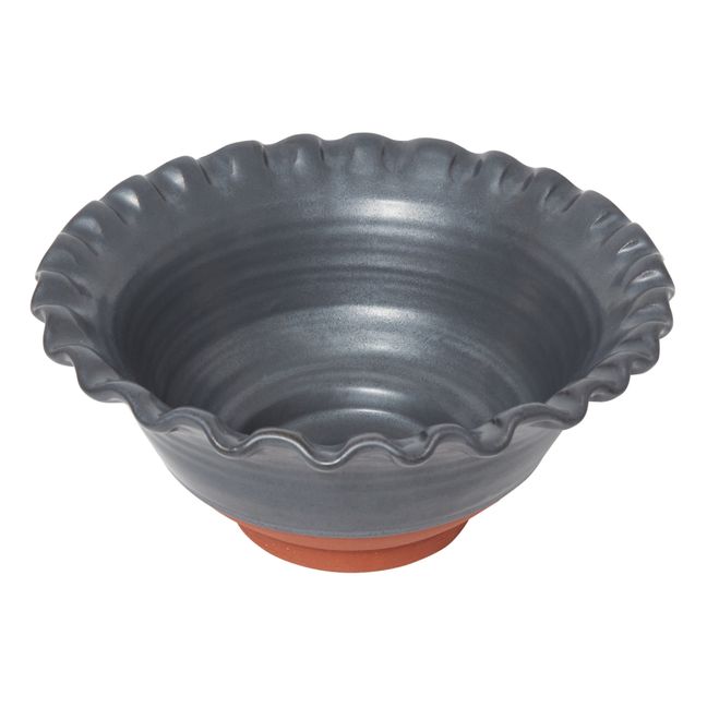 Saladier Lola en argile | Gris foncé