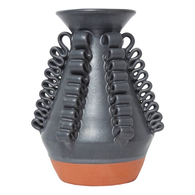 Lola Terracotta Vase | Dark grey