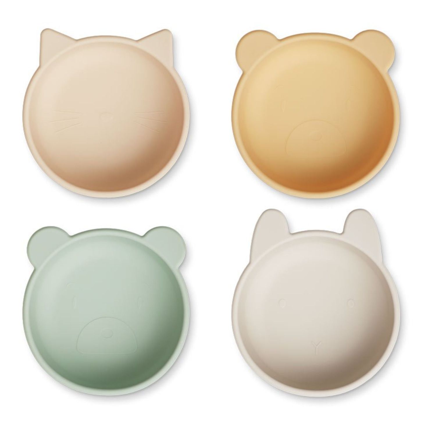 Liewood - Bols en silicone Iggy - Set de 4 - Rose