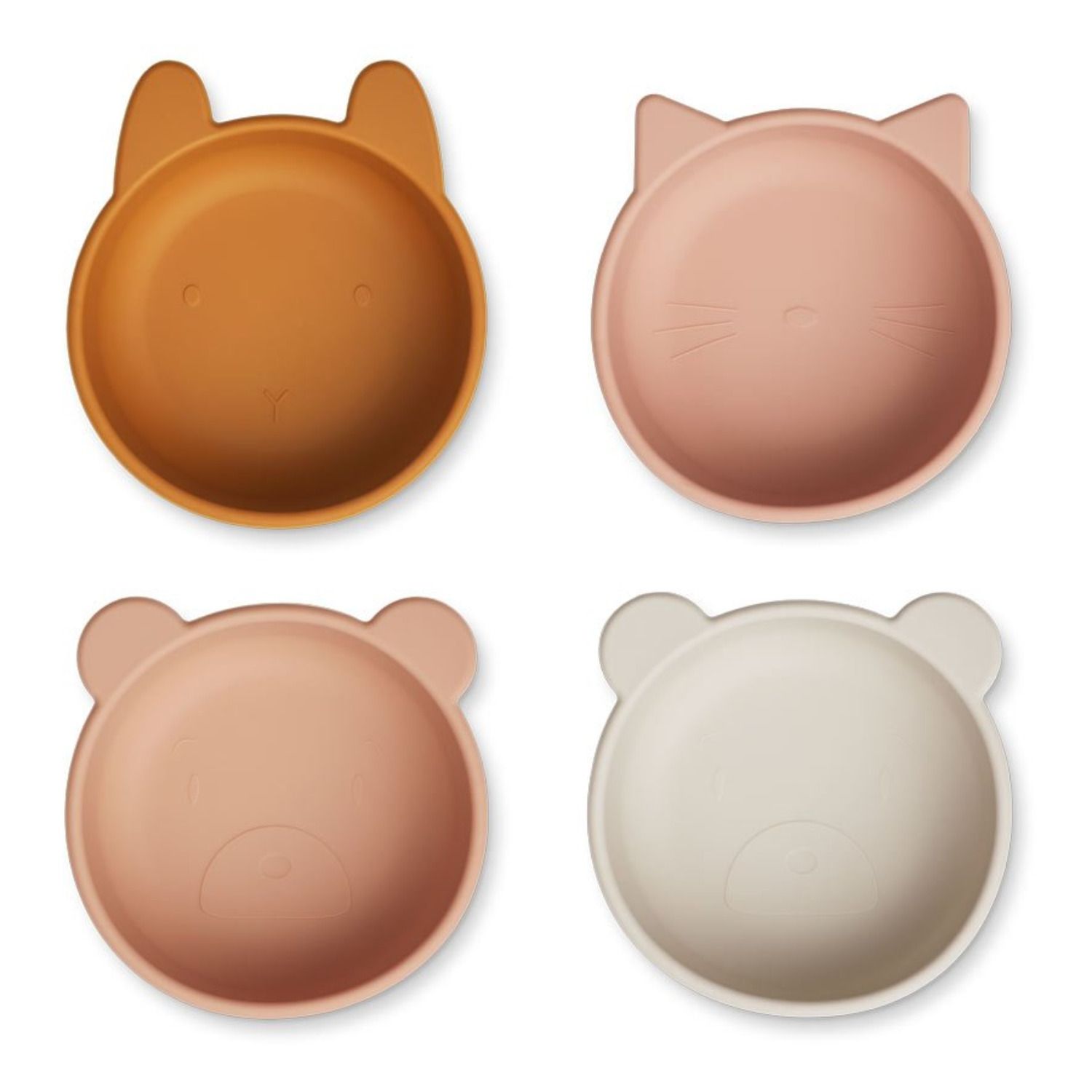 Liewood - Bols en silicone Iggy - Set de 4 - Caramel