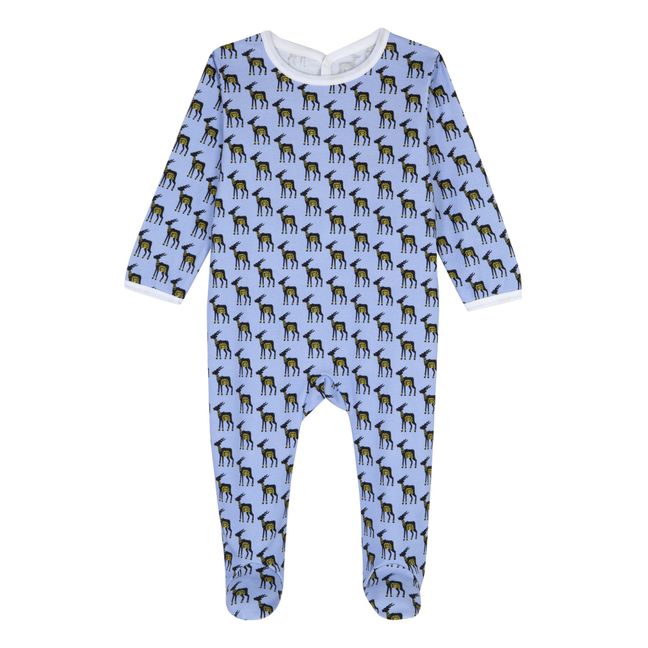 Pyjama Une Pièce Imi Coton Bio Bleu