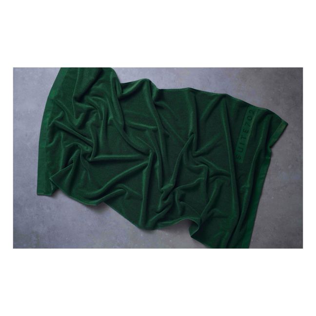 Toalla de baño de algodón orgánico | Verde esmeralda
