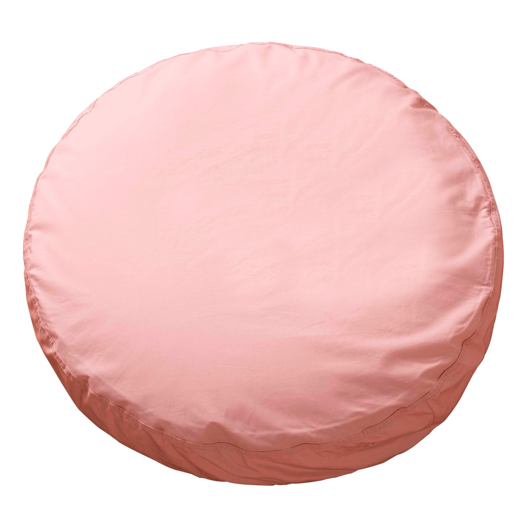 Suite 702 - Coussin rond en percale organique - Blush