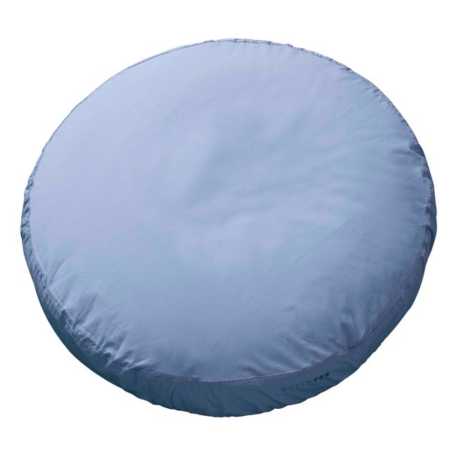 Organic Cotton Percale Round Cushion | Azzurro