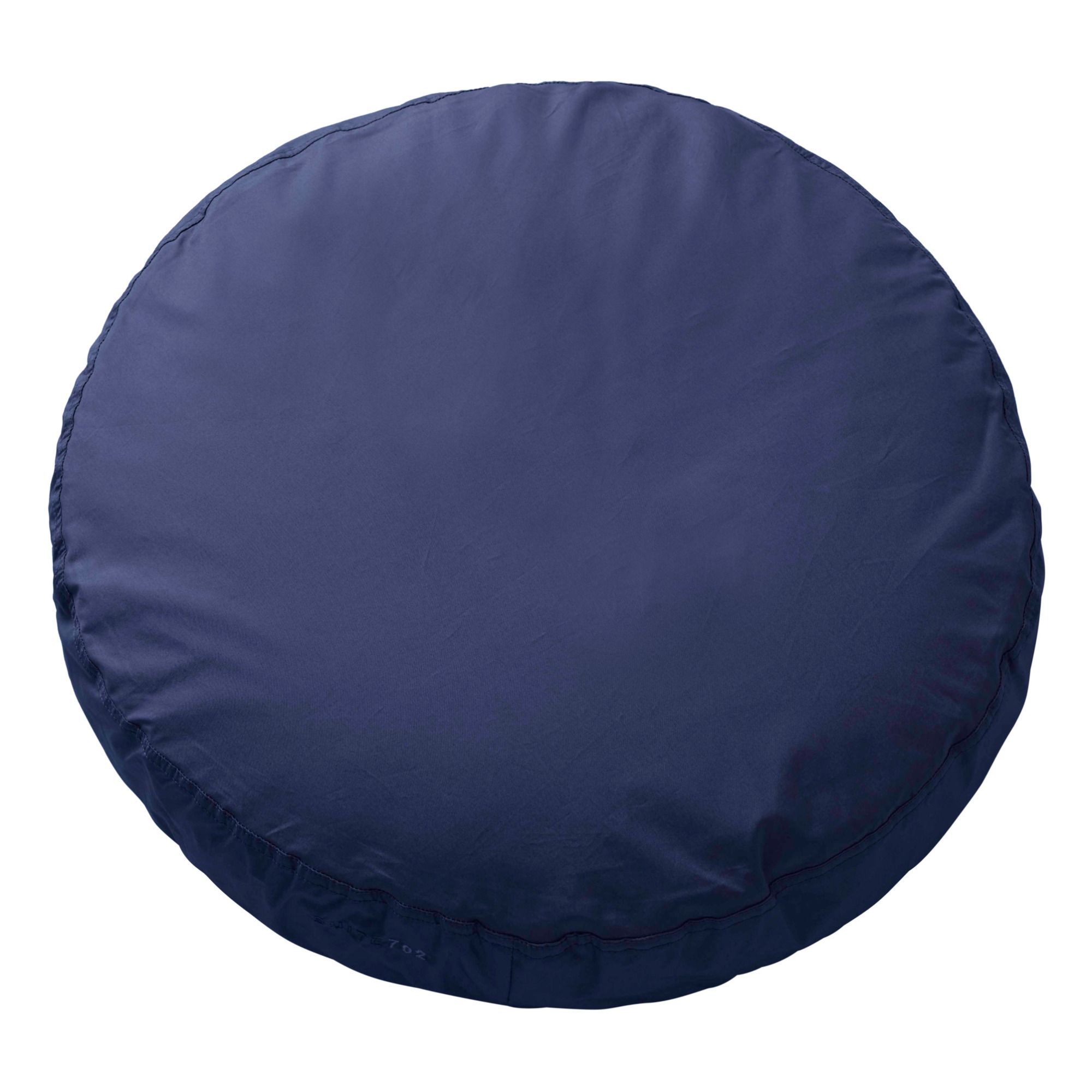 Suite 702 - Coussin rond en percale organique - Bleu marine
