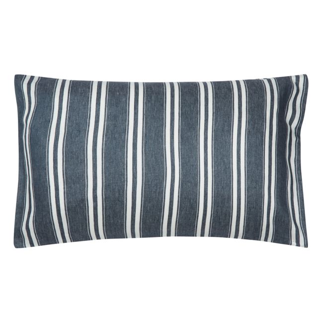 Folkestone Linen Pillowcase Blu