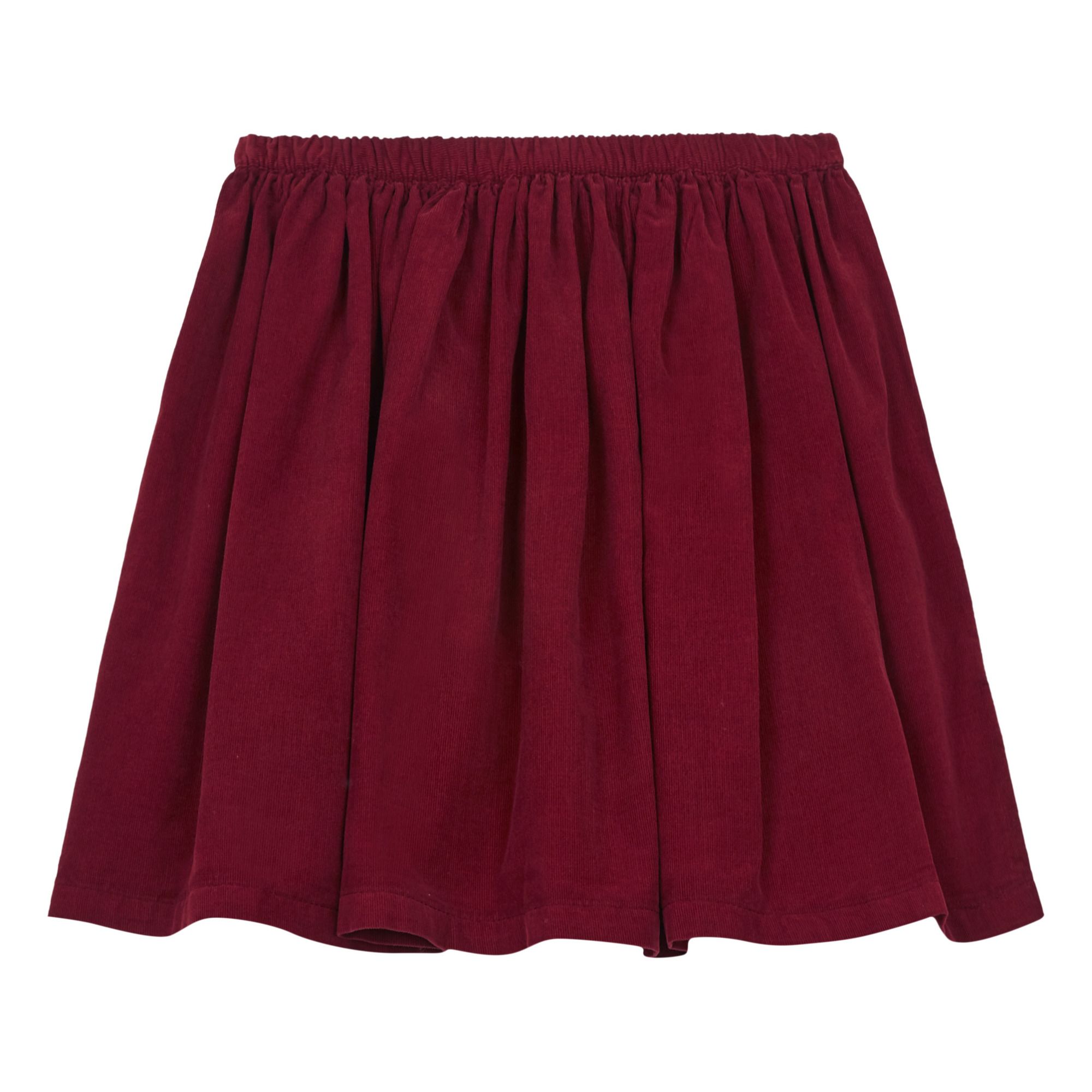 Framboise Velvet Skirt Burgundy- Product image n°0