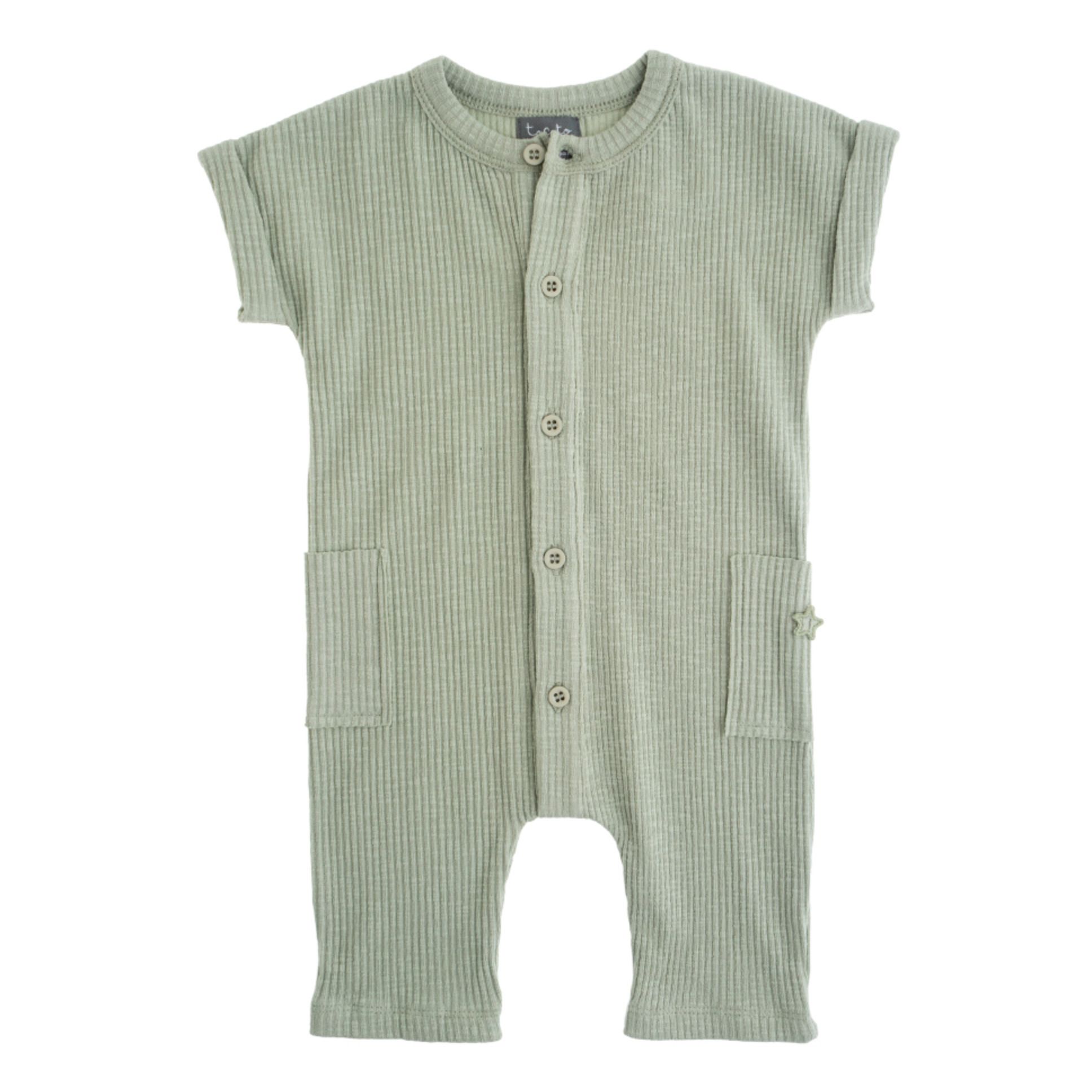 Tocoto Vintage - Combinaison Coton Bio - Fille - Sauge