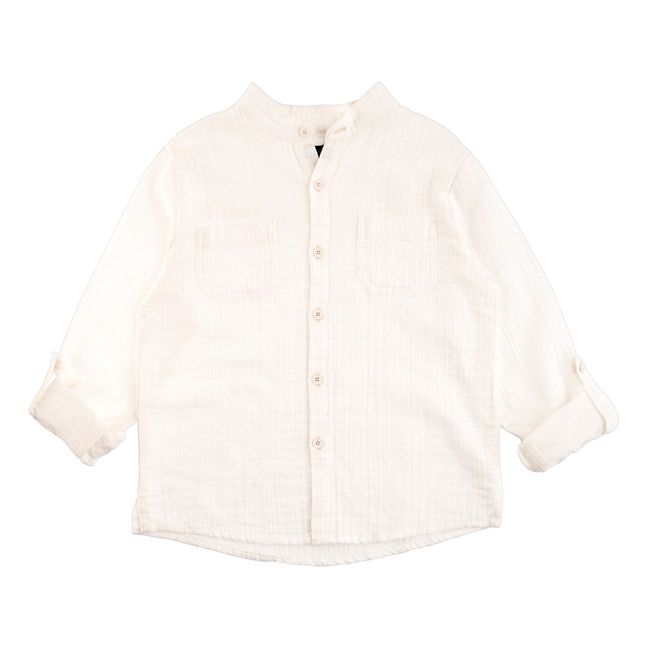 Organic Cotton Muslin Shirt Ecru