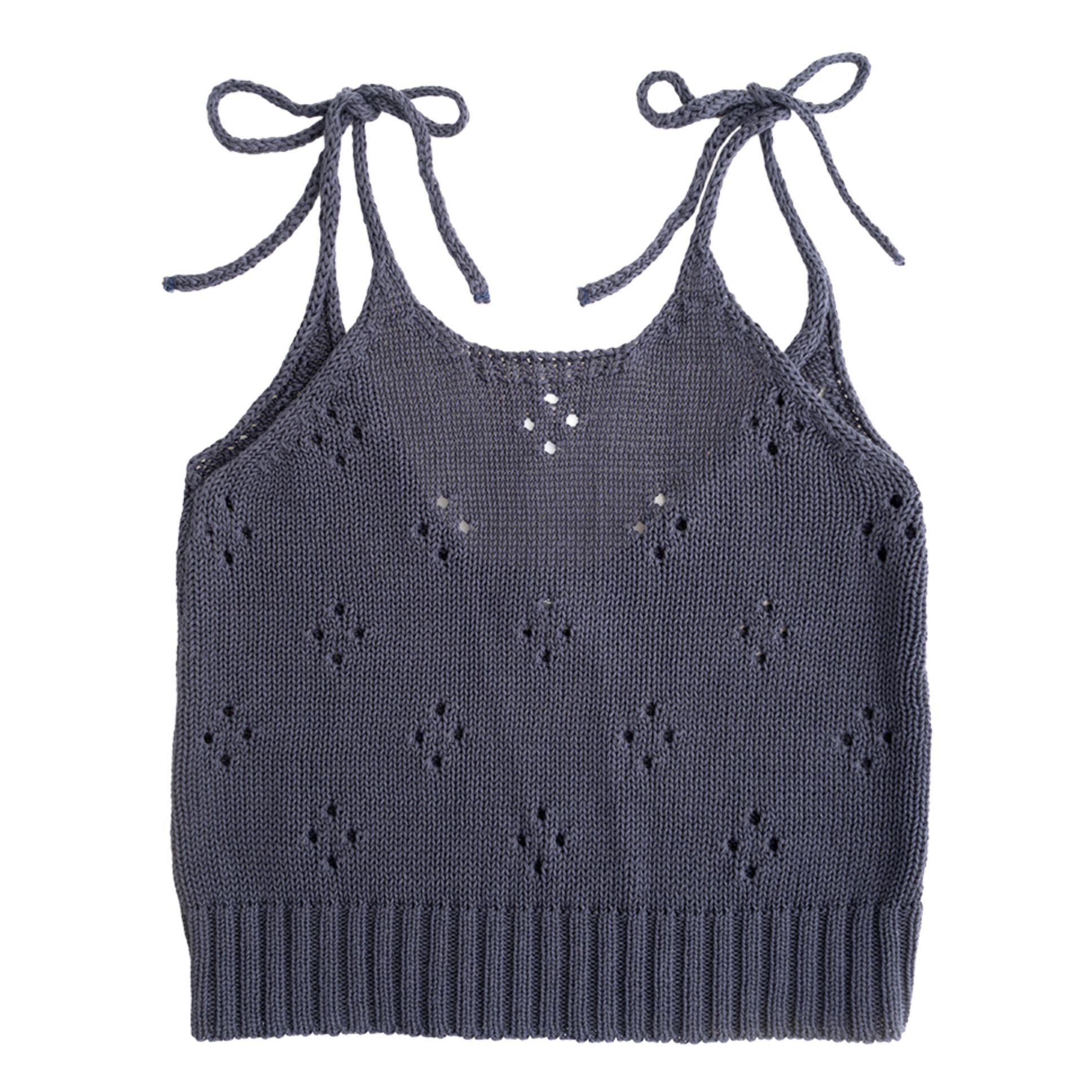 Tocoto Vintage - Top Maille - Fille - Bleu