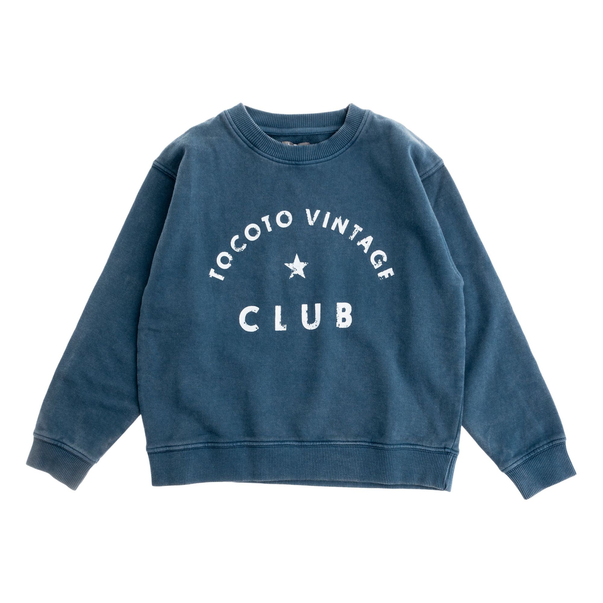 Tocoto Vintage - Sweat Coton Bio Club - Fille - Bleu marine