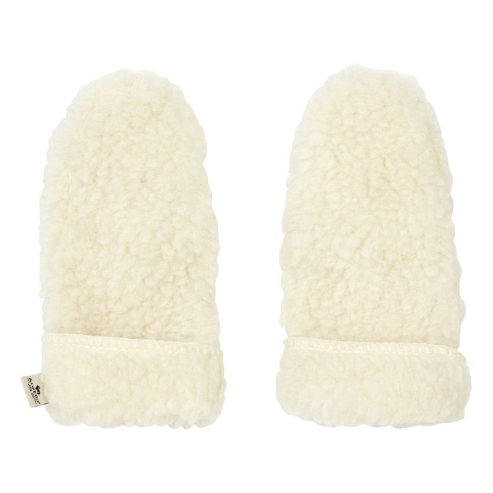 Muffole in shearling | Crema- Immagine del prodotto n°0