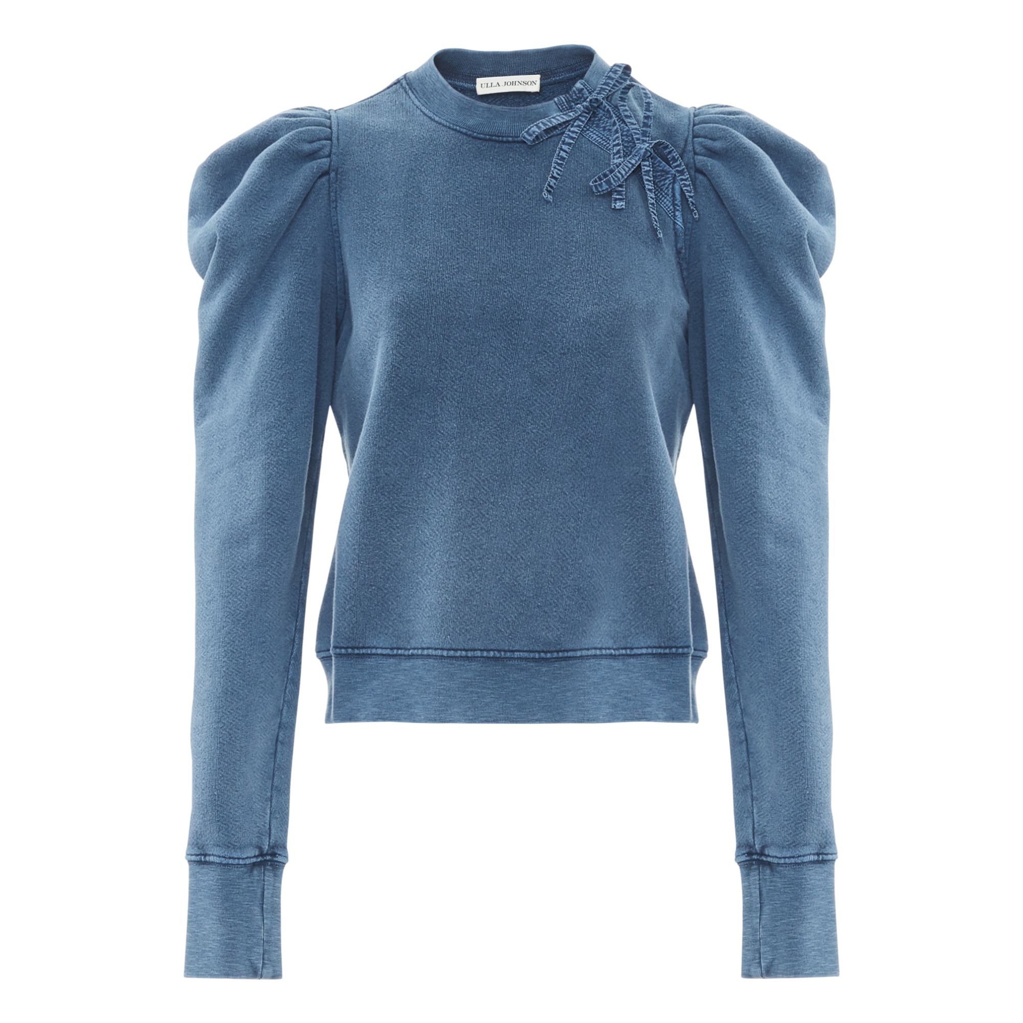 Ulla Johnson - Sweat Harper Acid Washed - Femme - Bleu indigo