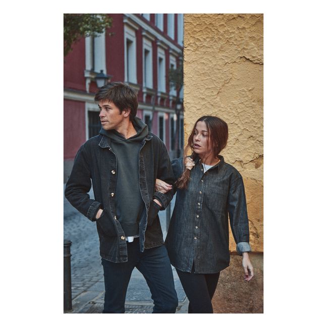 Hemd Camisa aus Bio-Baumwolle - Damenkollektion  | Schwarz