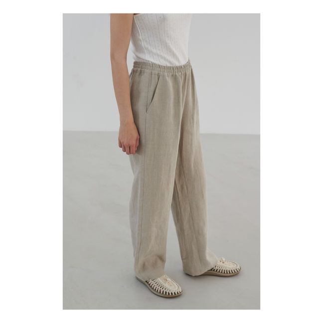 Claudia Linen Trousers Natural