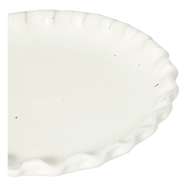Lola Terracotta Plate White