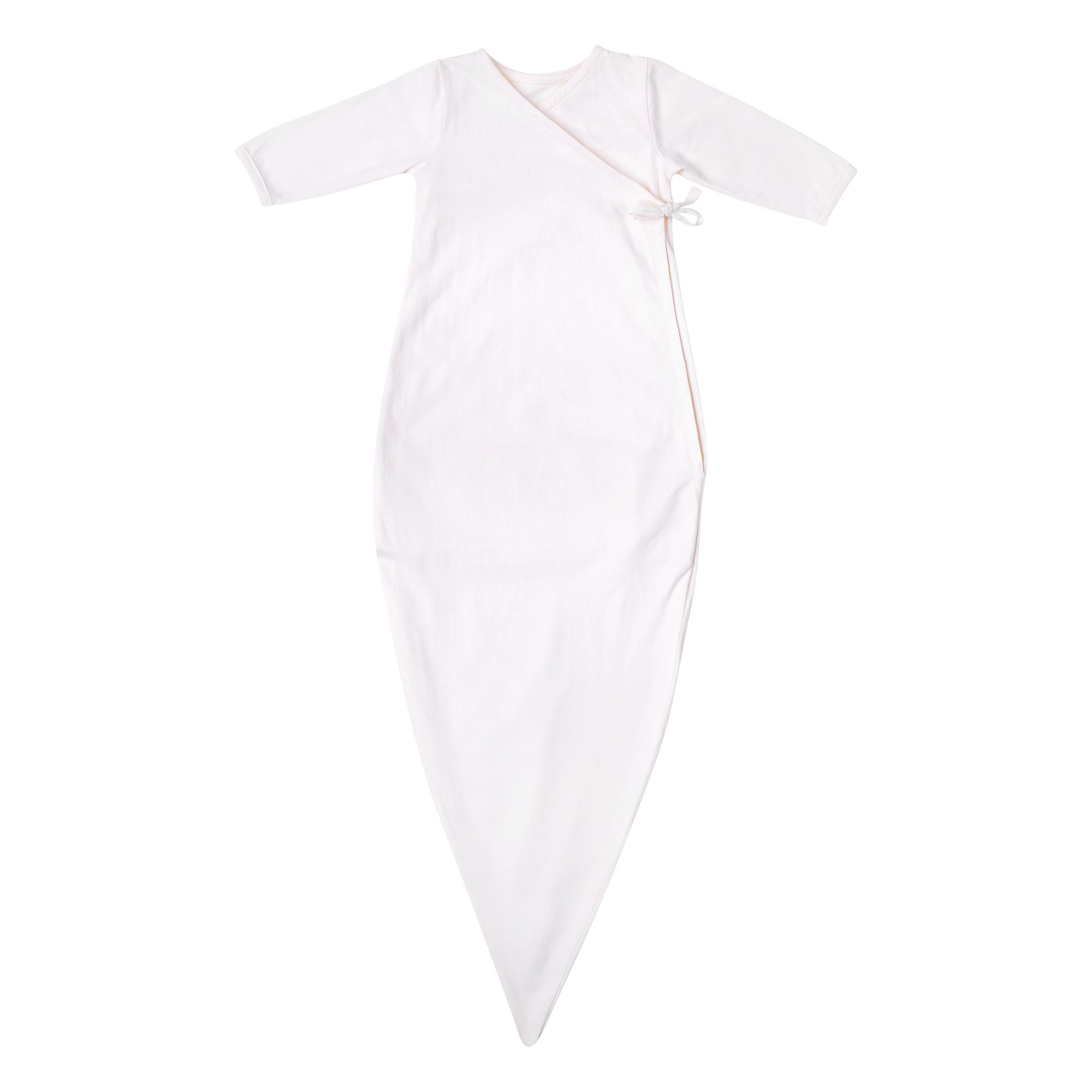 Kimono de noche de algodón orgánico Blanco- Imagen del producto n°0