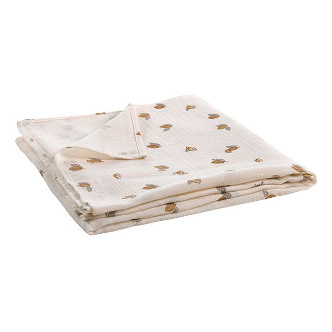 Organic Cotton Tonka Swaddling Cloth | White