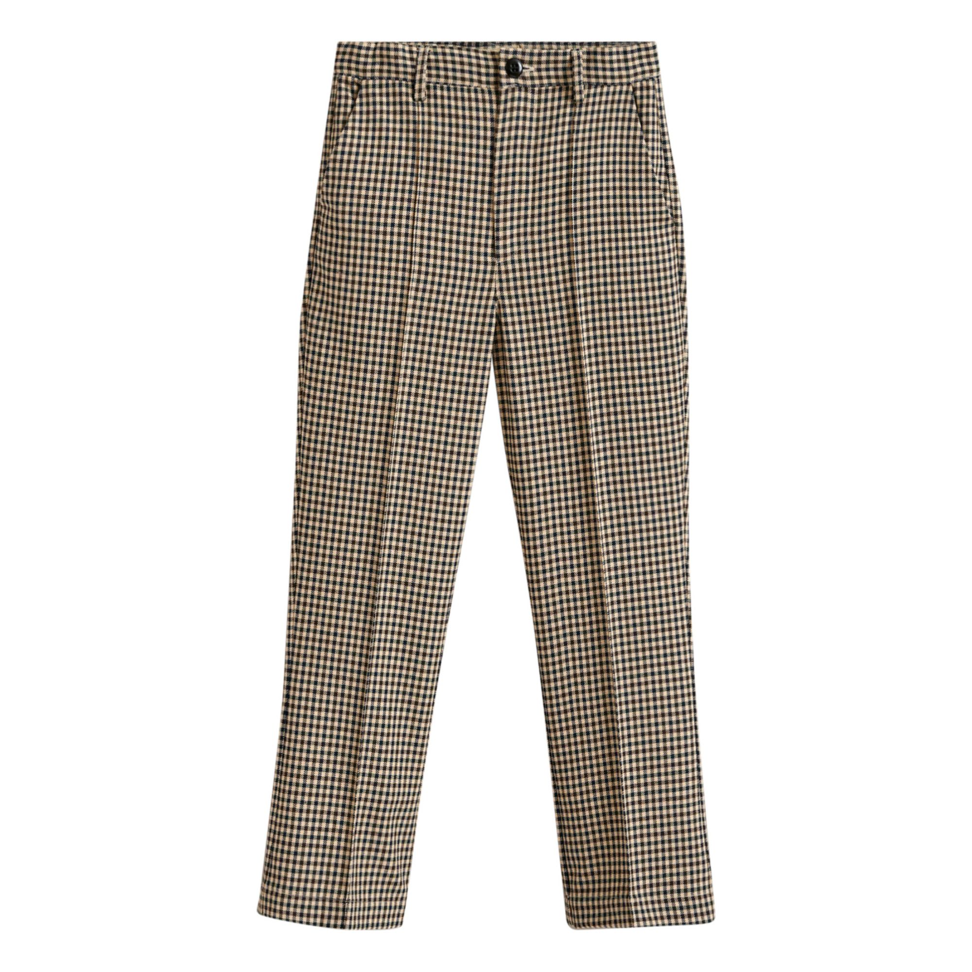 Bellerose - Pantalon Flare Carreaux Phiby - Fille - Noir