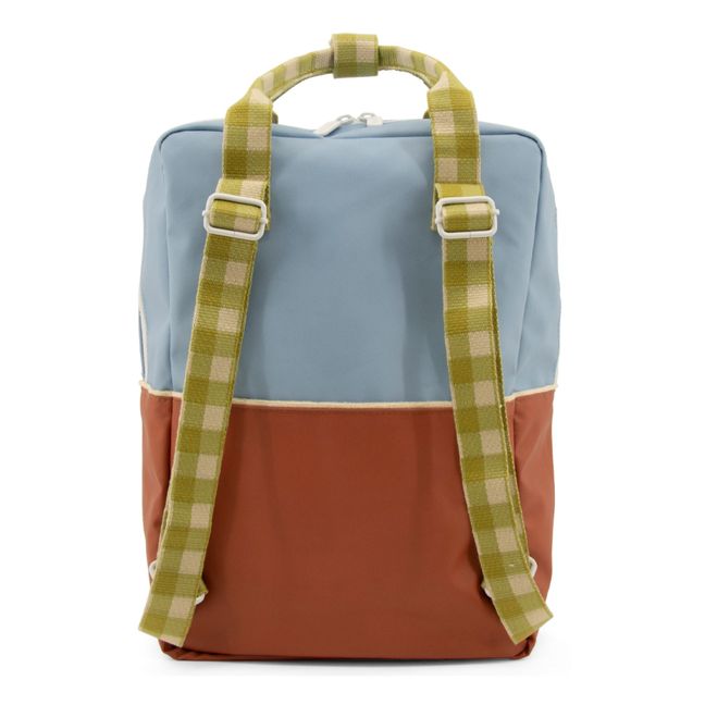 Colour Blocking Backpack Blue