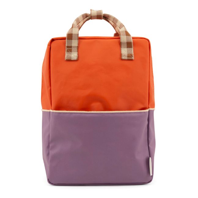 Colour Blocking Backpack Arancione