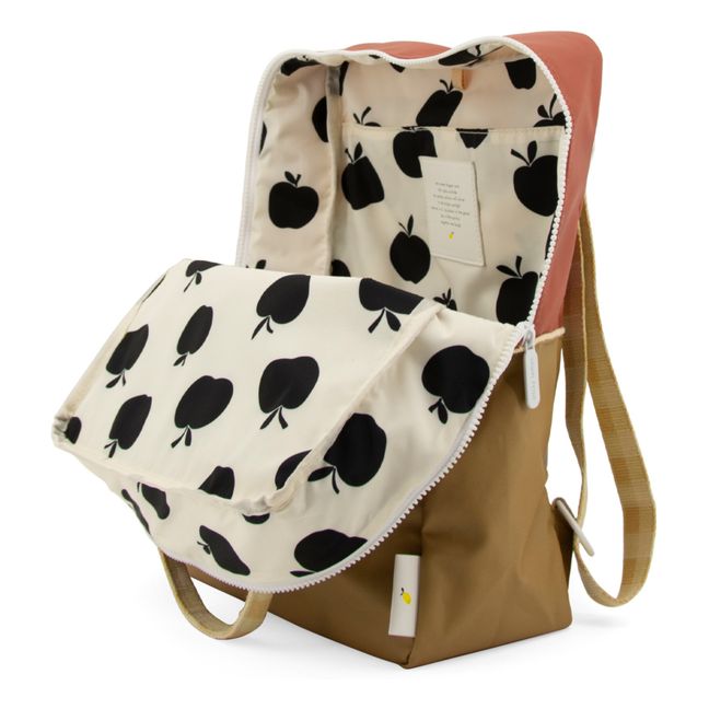 Colour Blocking Backpack Marrone