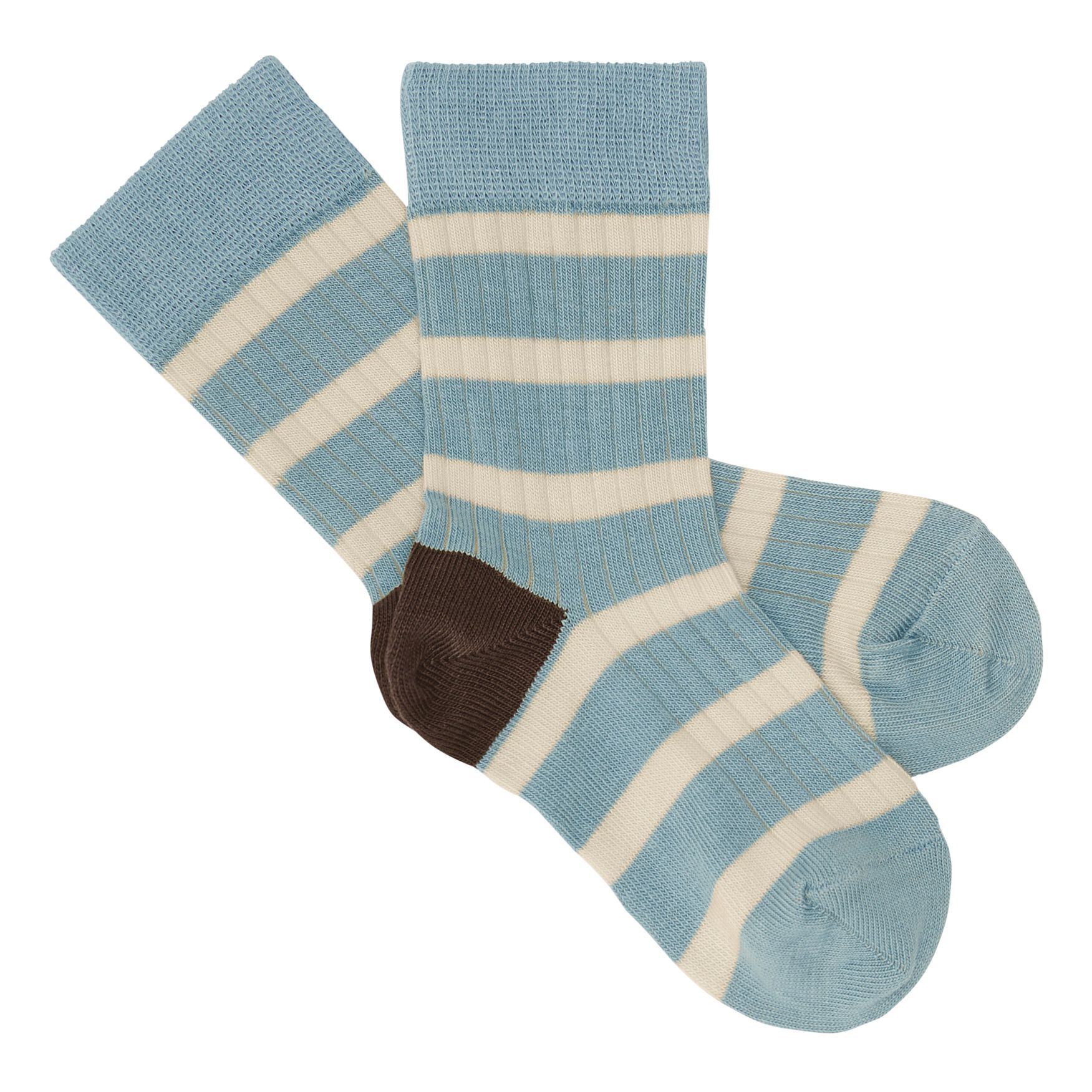 Gestreifte Socken Hellblau- Produktbild Nr. 0