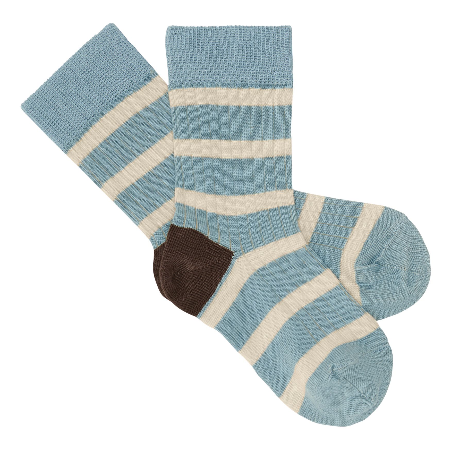 FUB - Chaussettes Rayées - Fille - Bleu ciel