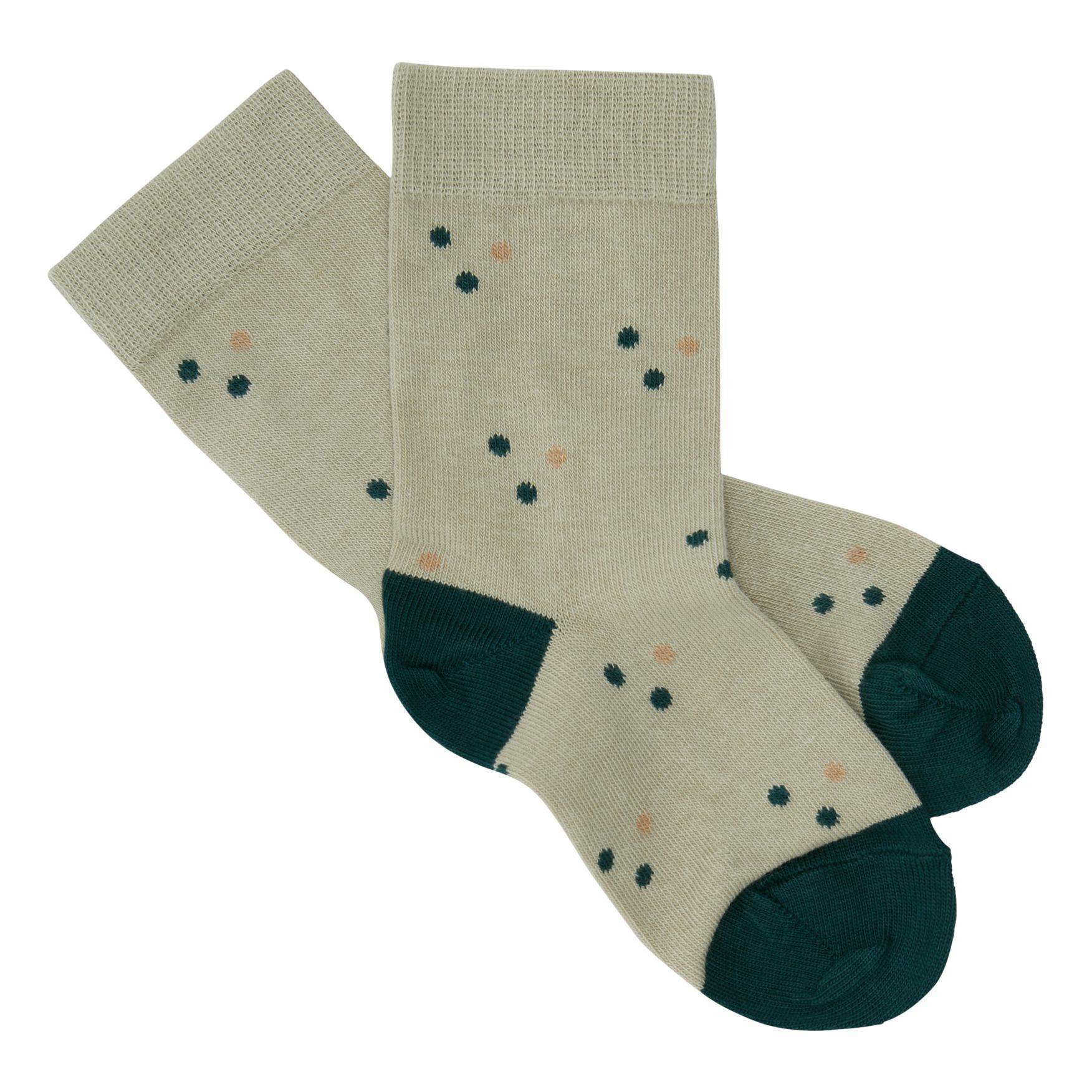 FUB - Chaussettes Points - Fille - Blanc cassé