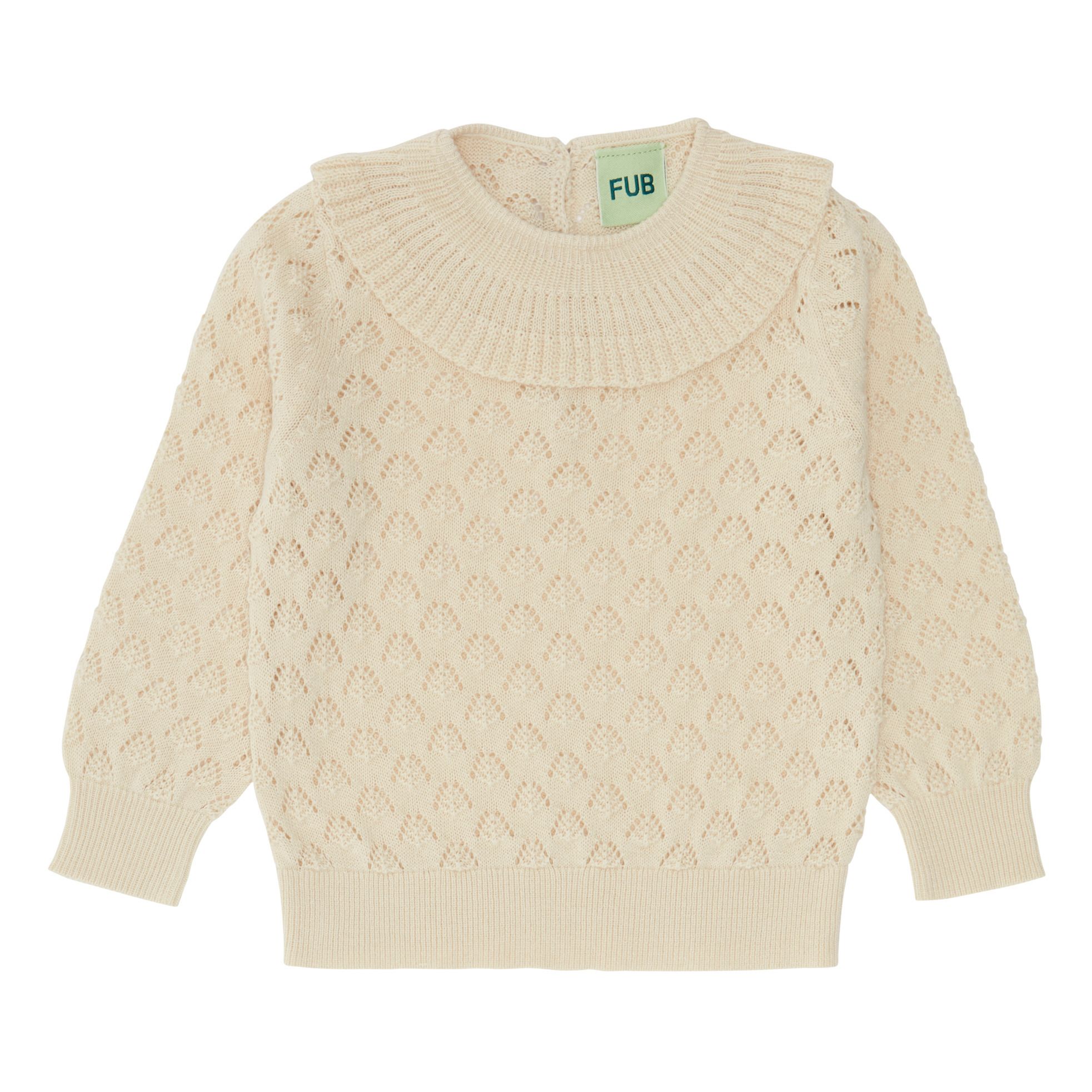 FUB - Blouse Coton Bio - Fille - Ecru