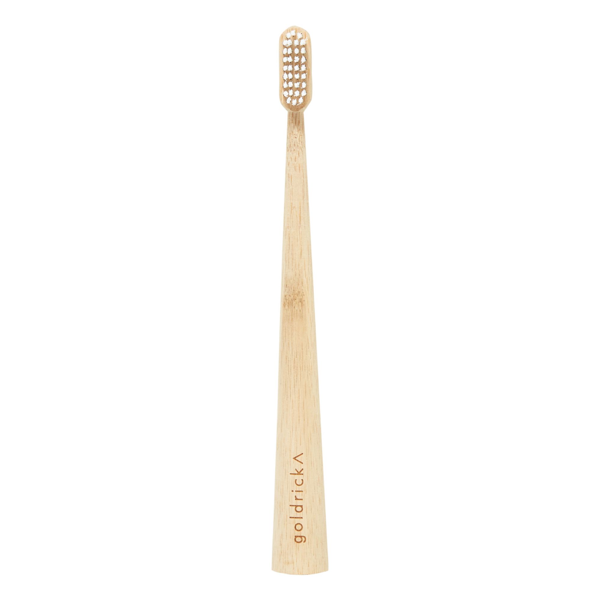 Goldrick Natural Living - Brosse à dent en bambou - Bois clair