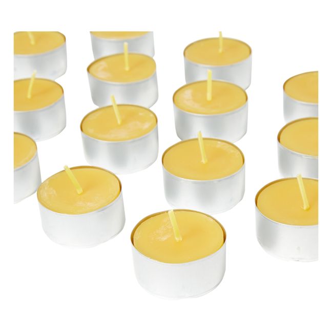Kerzen aus Bienenwachs - 16-teiliges Set Orange