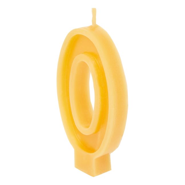 Beeswax Birthday Candle - 0 | Orange