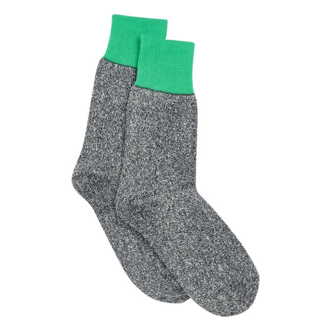 Double Face Silk Socks Verde menta