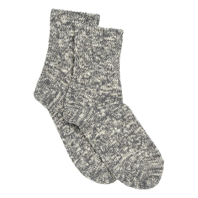 Low Gauge Slub Socks Dark grey