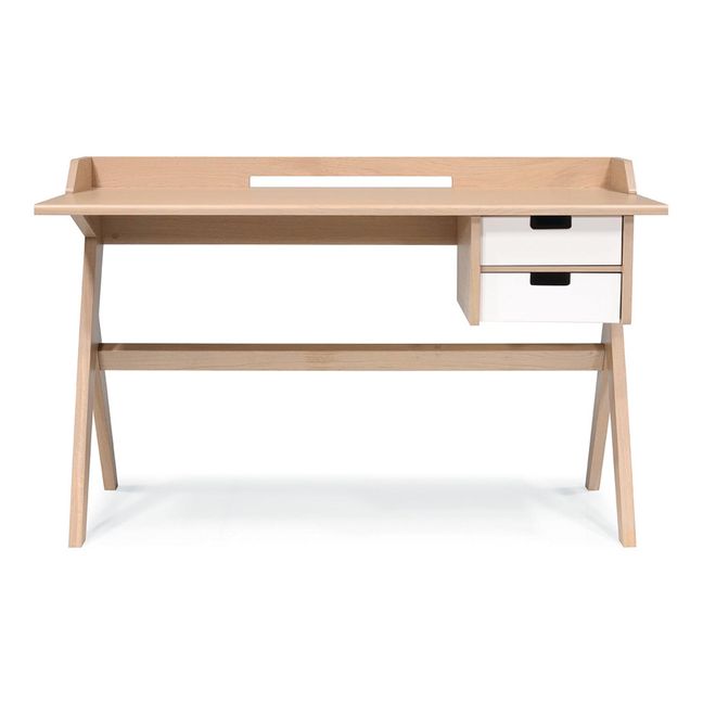 L11 Oak Desk White