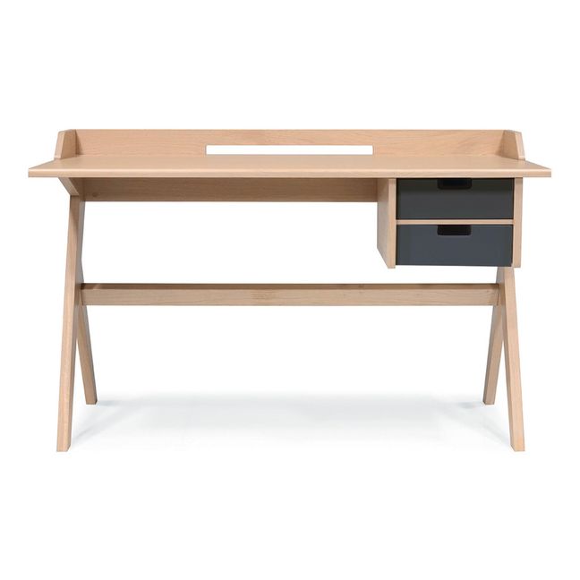 L11 Oak Desk Nero carbone