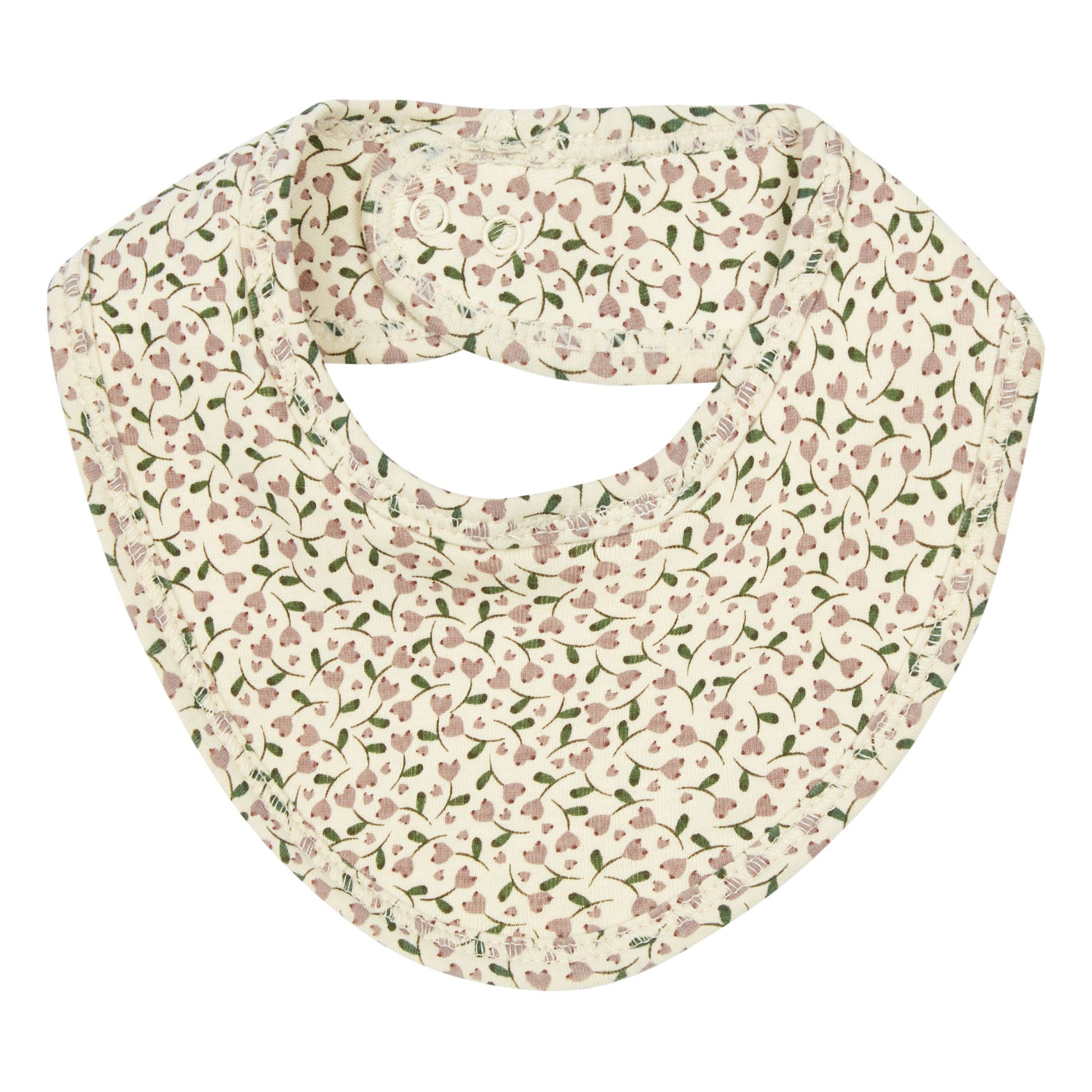 Konges Slojd - Bavoir Petites Fleurs Coton Bio - Rose