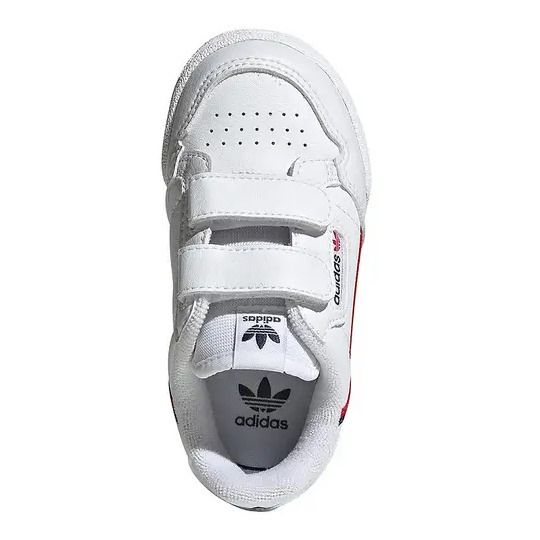Snakers in pelle 2 Scratchs Continental 80 | Bianco