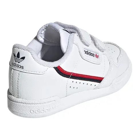 Snakers in pelle 2 Scratchs Continental 80 | Bianco