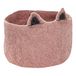 Pasu Cat Felt Basket Pink- Miniature produit n°0